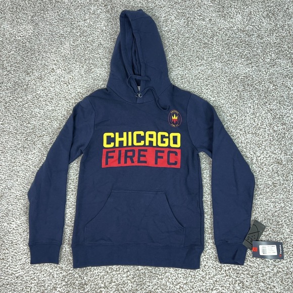 Fanatics Other - Chicago Fire FC Sweatshirt Mens Small Blue MLS Soccer Fanatics Hoodie Fleece